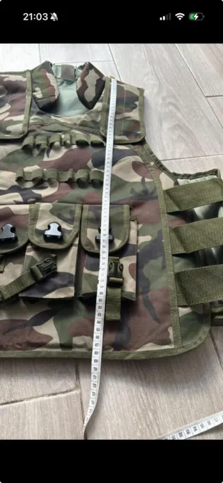 Chaleco de caza con cananas ajustable