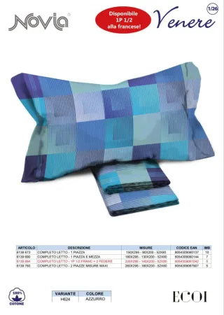 Completo letto Novia Venere cotone