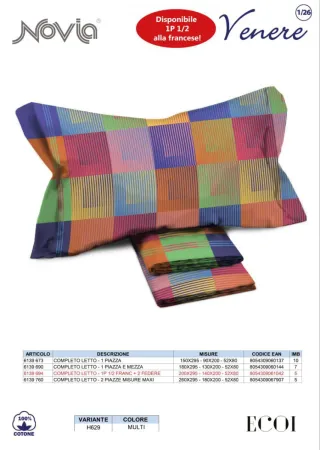 Completo letto Novia Venere cotone