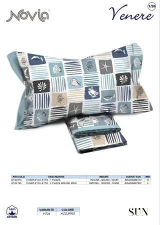 Completo letto Novia Venere cotone