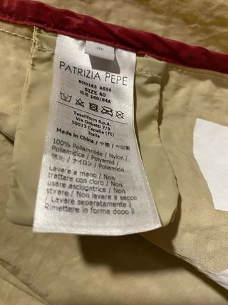 Patrizia Pepe gabardina doble beige T M