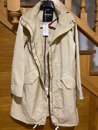 Patrizia Pepe gabardina doble beige T M