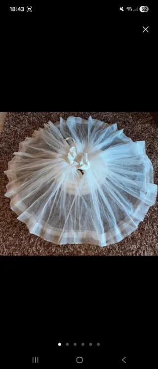 Cancan Fallera Mavimar Blanco Talla 70