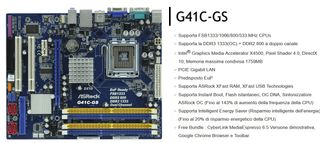 Scheda madre Asrock G41C-GS + CPU + RAM
