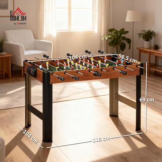 Futbolín para Niños con Manijas Antideslizantes, Marcador y Pelotas Incorporadas, 118X104X69Cm