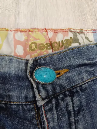 Pantalón corto vaquero Desigual multicolor