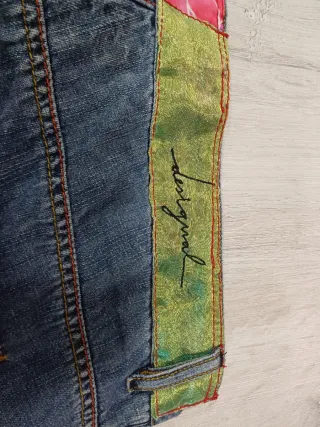 Pantalón corto vaquero Desigual multicolor