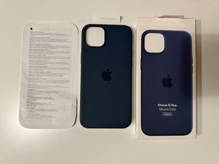 Funda iPhone 15 Plus Azul Marino Silicona