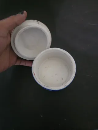 Joyero de porcelana con sol y luna