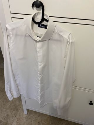 Camisa Cazadoble Blanca Hombre