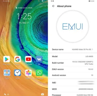 Nuovo Huawei Mate 30 Pro 256GB Argento Dual SIM