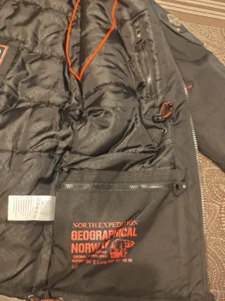 Chaqueta Geographical Norway Negra