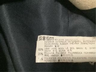 Abrigo lana Zara beige