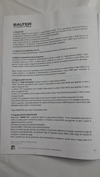 Bicicleta Estática SALTER PT-1715 | 16 Niveles