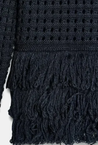 Jersey Zara Negro Flecos Talla S. Con etiqueta.