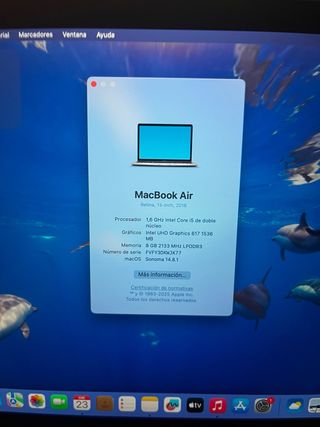 MacBook Air 13 Retina 2018 Plata