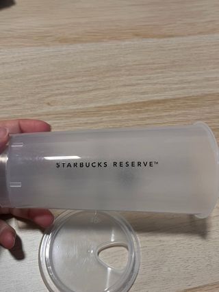 Vaso Starbucks Reserve Transparente