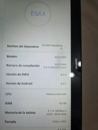 2 Tablet Huawei Negra