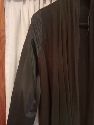 Zara Chaqueta Capa Punto y Raso