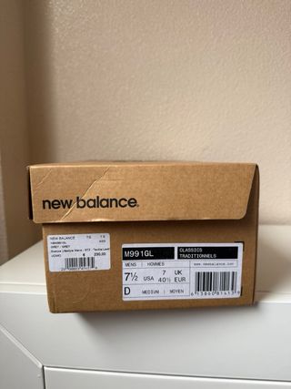 New Balance 991 GL Beige/Gris Talla 40.5