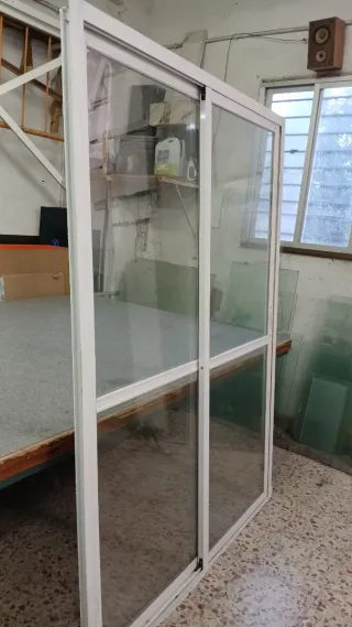 Balconera aluminio 2 hojas climalit