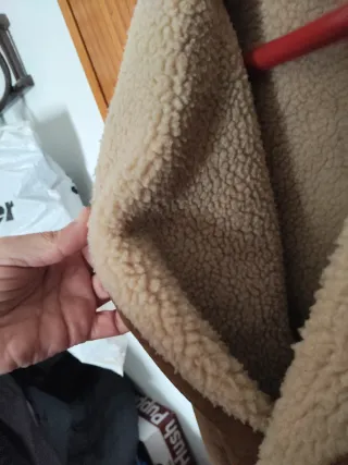 Parka vintage de piel borrego y lana