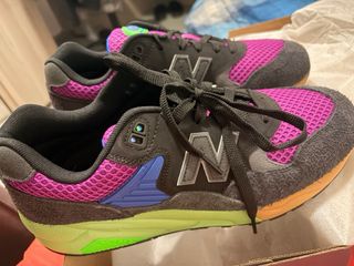 New Balance Scarpe da Ginnastica Viola e Verdi
