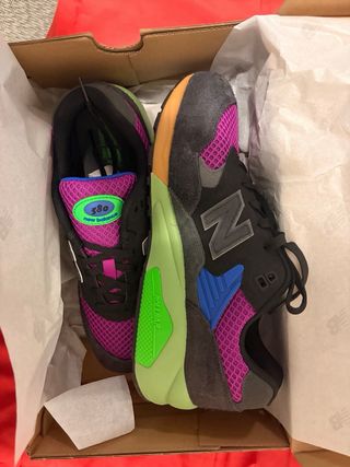 New Balance Scarpe da Ginnastica Viola e Verdi