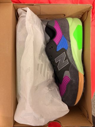New Balance Scarpe da Ginnastica Viola e Verdi