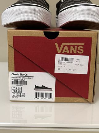 Scarpe Vans Checkerboard Tg 40