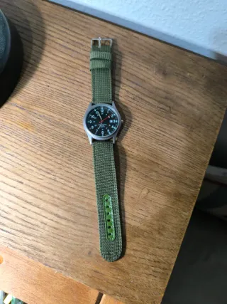 Reloj Militar Negro/Verde