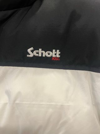 Plumífero Schott NYC Negro y Blanco