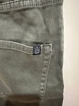 Pantalones Cargo Verde Militar 11-12años