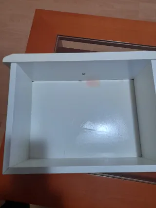 Cala de finestrat.Armario baño blanco madera