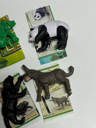 Lote 8 figuras Natoons Huevo Kinder Animales