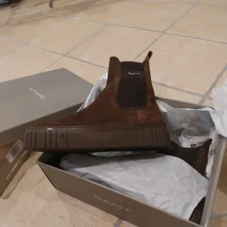 Botines Gant ante marrón Talla 40