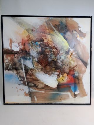 Pintura moderna acrílico relieve