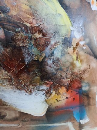 Pintura moderna acrílico relieve