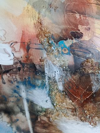 Pintura moderna acrílico relieve