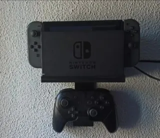 Soporte Pared Nintendo Switch Negro