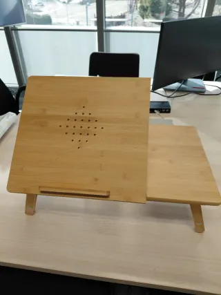 Mesa Bandeja Bambú para Cama