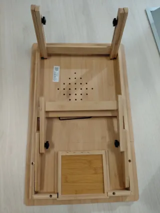 Mesa Bandeja Bambú para Cama