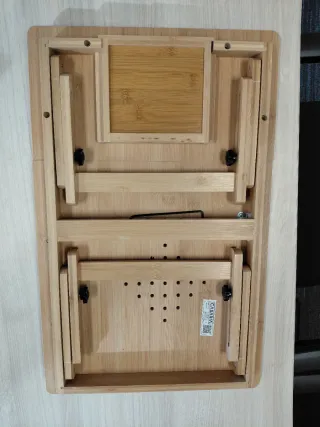 Mesa Bandeja Bambú para Cama