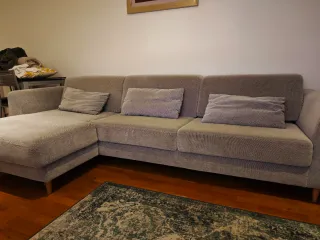 Sofá modular tela gris