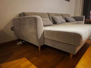 Sofá modular tela gris