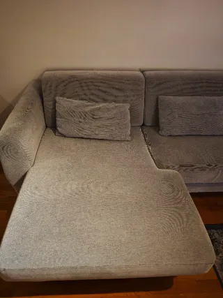 Sofá modular tela gris