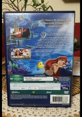 Lote DVD La Sirenita + Muñeca Ariel