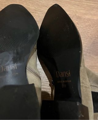 Botines ante beige Dansi Talla 38