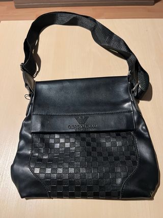 Bandolera Giorgio Armani Negra Unisex
