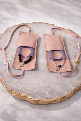 Pulsera Piedras Naturales y acero hechas a mano